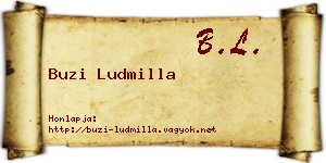 Buzi Ludmilla névjegykártya
